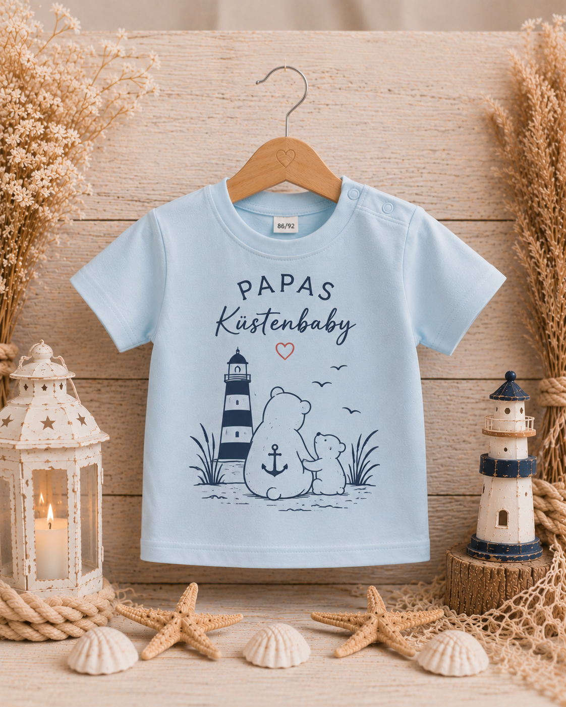 ⚓ Seelenanker Baby-T-Shirt – individuell gestaltbar