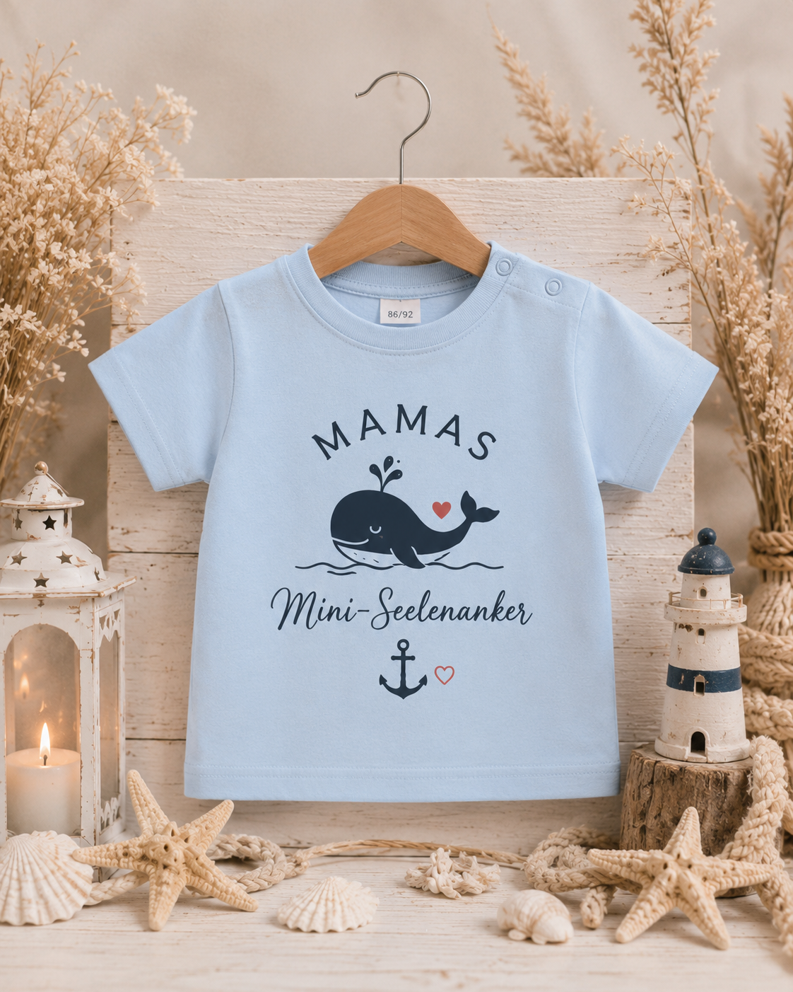 ⚓ Seelenanker Baby-T-Shirt – individuell gestaltbar