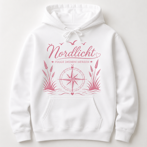 Premium Hoodie „Nordlicht – Folge deinem Herzen“ | Seelenanker