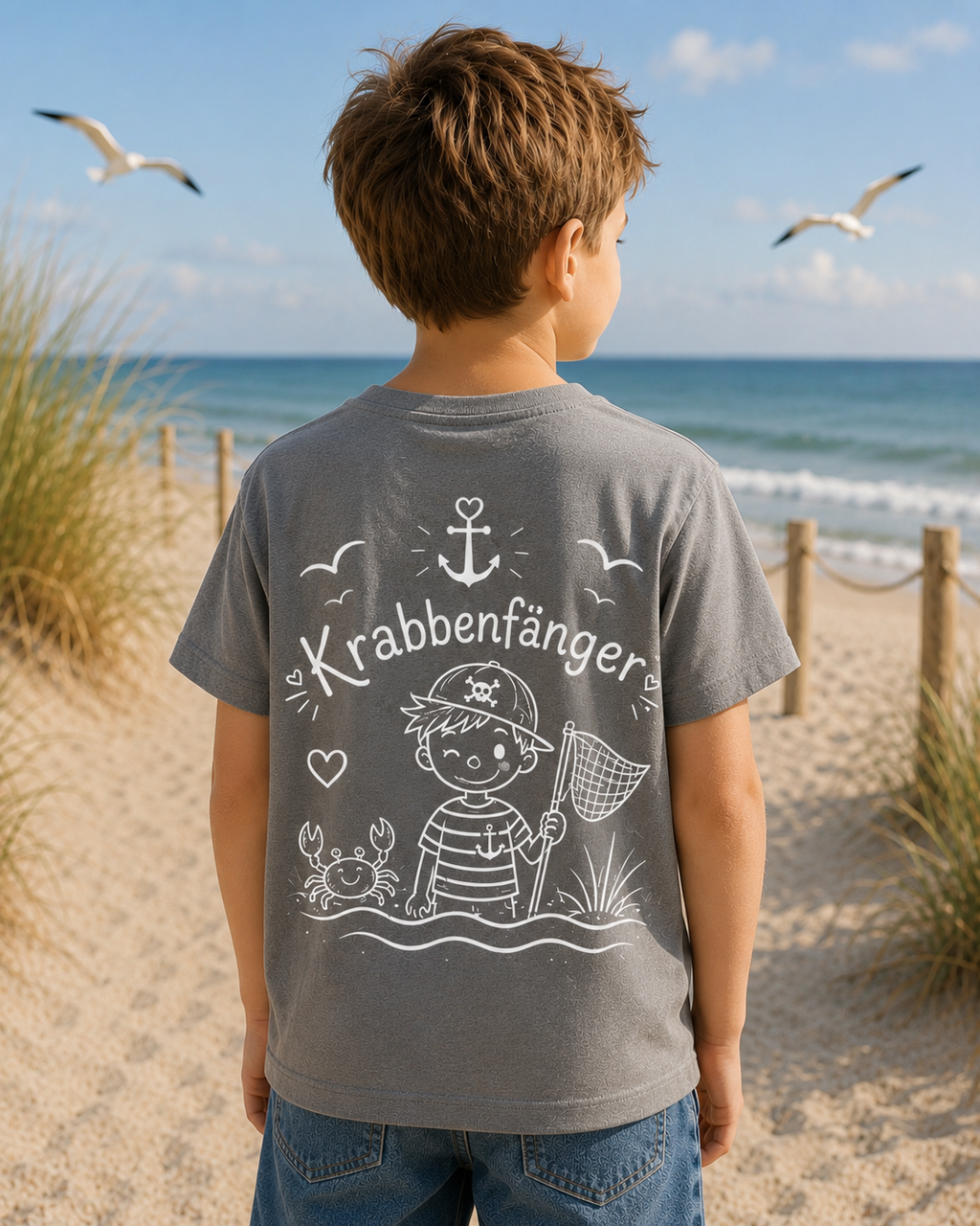 Kinder T-Shirt - gestalte dir dein Shirt selber ⚓
