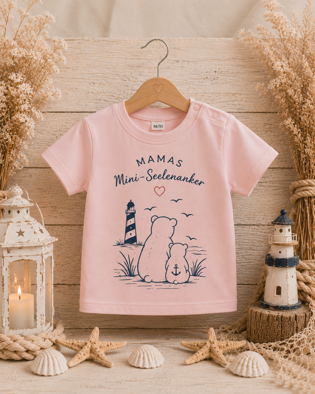⚓ Seelenanker Baby-T-Shirt – individuell gestaltbar