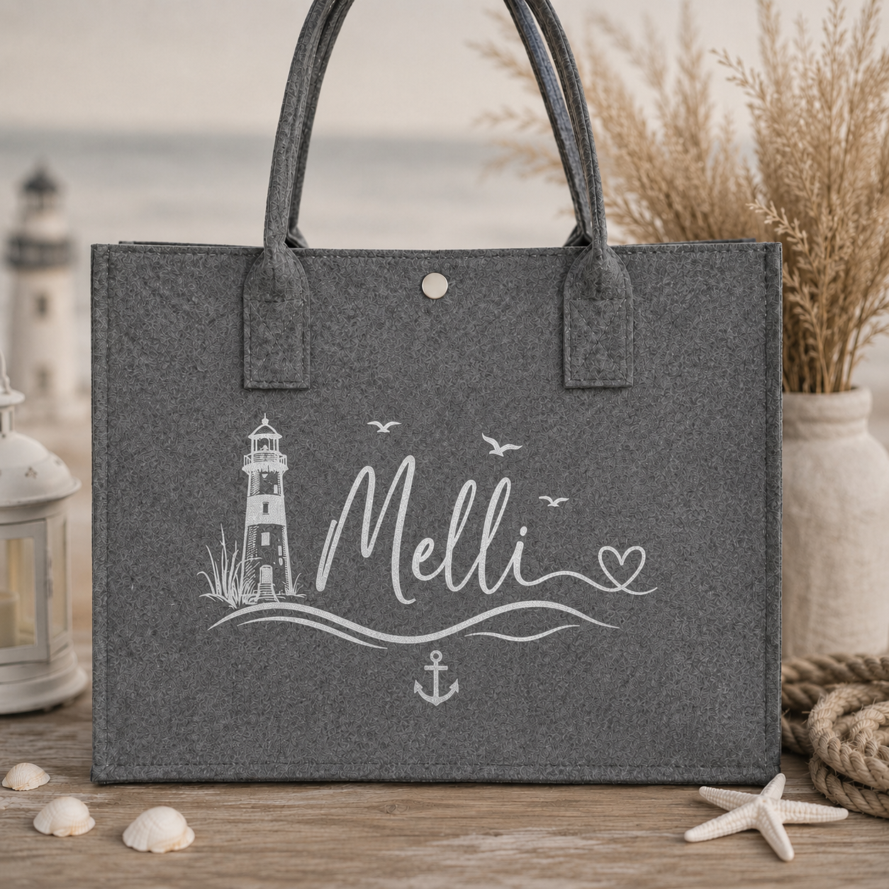 Personalisierte Filztasche „Küstenliebe“ ⚓