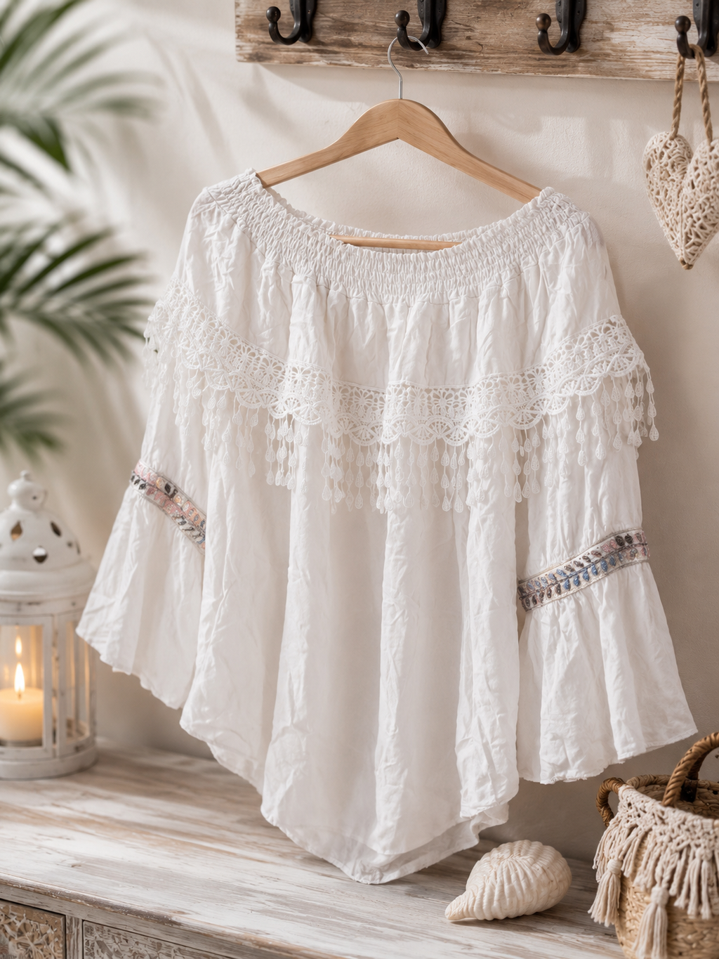 ⚓ Boho-Bluse „Küstenzauber“ – Größe XXL